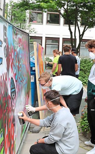 Ein Graffito für das BSZ Cham